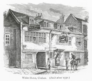 Klubber i London: White Horse, Chelsea (gravering) af English School