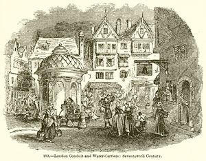 London Conduit and Winter-Carriers: Seventeenth Century af English School