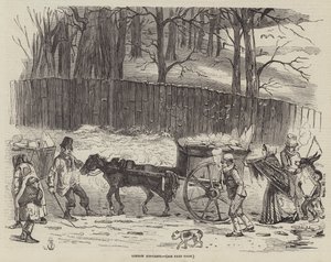 London Ice-Carts (gravering) af English School