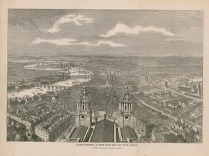 London Traffic set fra toppen af St. Pauls af English School
