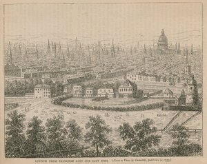 London fra Islington (City og East End) af English School