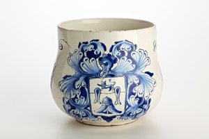 London ægteskabsbæger, 1688 (tinglaseret lertøj) af English School
