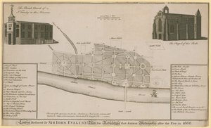London restaureret, eller Sir John Evelyns plan for genopbygning af den gamle metropol efter branden i 1666 af English School