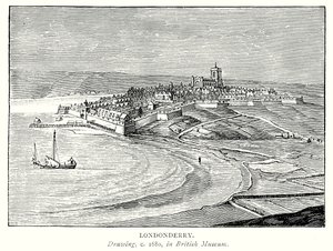 Londonderry (kobberstik) af English School