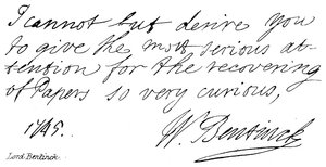 Lord Bentinck af English School