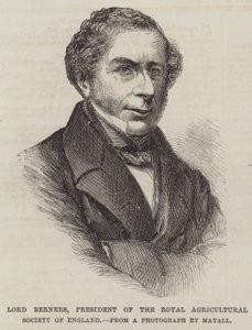 Lord Berners, præsident for Royal Agricultural Society of England (gravering) af English School
