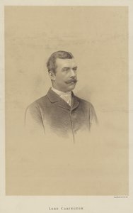Lord Carington (litho) af English School