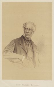 Lord Charles Russell (litho) af English School