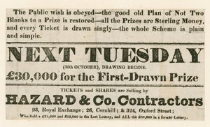 Lotteri annonce af English School