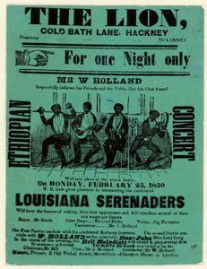 Louisiana Serenaders ved Løven, Hackney af English School