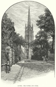 Louth: The Tower and Spire (gravering) af English School