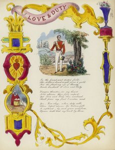 Love & Duty, British Valentines-kort af English School