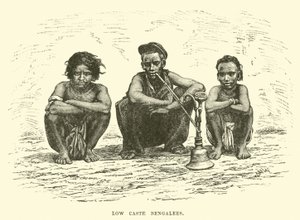 Niedrige Kaste Bengalen von English School