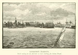 Lowestoft Havn. Yachtbyggeri til indgangen til Lake Lothing, for Oulton Broad af English School