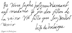 loise de bretaigne af English School