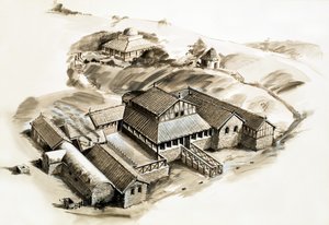 Lullingstone villa, en romersk villa af English School