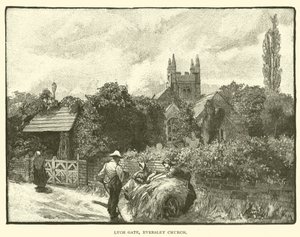 Lych Gate, Eversley Church (gravering) af English School