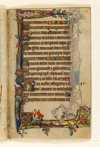 MS 1-2005, fol. 68r: The Giant Skate, marginal dekoration fra Macclesfield Psalter, Use of Sarum, East Anglia, ca. 1330 af English School