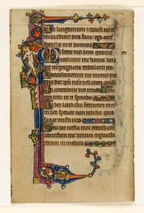 MS 1-2005, fol. 80v: En nøgen musiker, marginal dekoration fra Macclesfield Psalter, Use of Sarum, East Anglia, ca. 1330 af English School