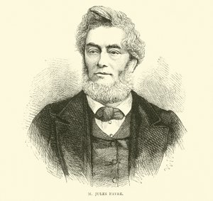 M Jules Favre, september 1870 af English School