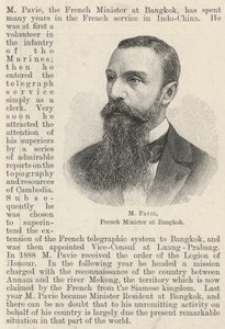 M Pavie, fransk minister i Bangkok (gravering) af English School