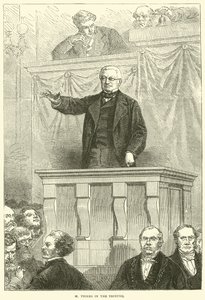 M Thiers i Tribunen, 1871 af English School
