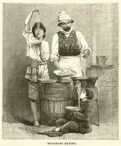 Makaroni spise (gravering) af English School