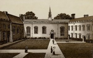 Magdalen College (litho) af English School