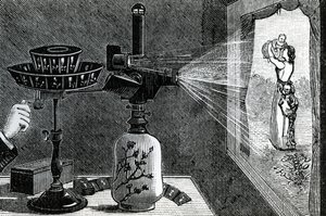 Magic Lantern projicerer en moderscene af English School