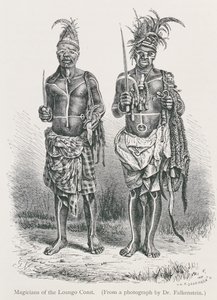 Magikere fra Loangokysten, indgraveret fra et fotografi af Dr. Falkenstein, fra 