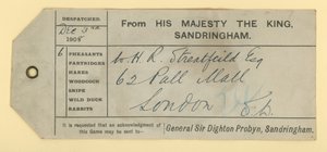 Postbillet til seks fasaner af English School