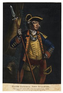 Generalmajor John Sullivan, 1776 (håndfarvet mezzotint)