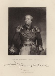 Generalmajor Sir Archibald Campbell af English School
