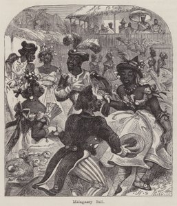 Malagasey Ball (gravering) af English School