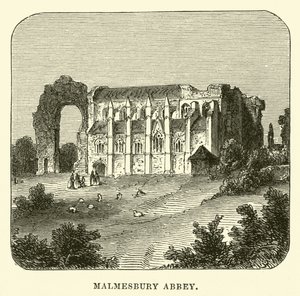 Malmesbury Abbey  af English School