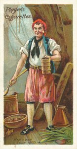 Man-of-War Cook af English School