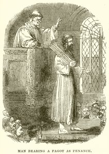 Mand, der bærer en fagot som bod af English School