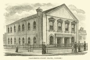 Manchester-Street Chapel, Oldham (gravering) af English School