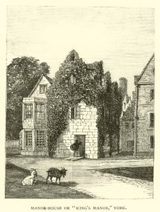 Manor-House eller Kings Manor, York af English School