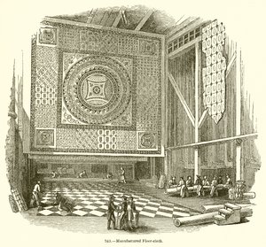 Hergestellter Bodenbelag