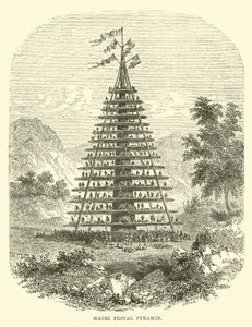 Maori festpyramide af English School