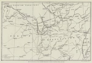 Kort over Afghanistan og de tilstødende territorier i russisk Turkestan, Persien og Indien af English School