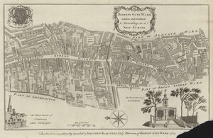 Kort over Bishopsgate Ward, London