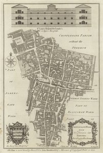 Kort over Cripplegate Ward, London