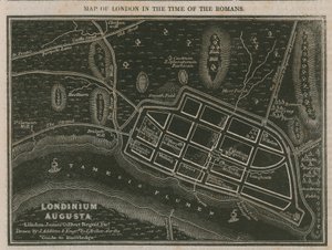 Kort over London i romernes tid