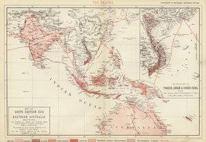 Kort over Sydøstasien og det nordlige Australien