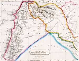Kort over Syrien, Mesopotamien, Assyrien undc., fra 