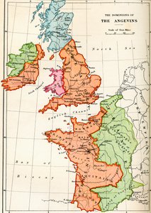Kort over angevinernes herredømme omkring 1170, fra 