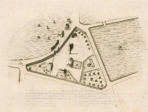 Kort over sognet St Giles in the Fields, London