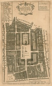 Kort over sognet St Pauls, Covent Garden, London